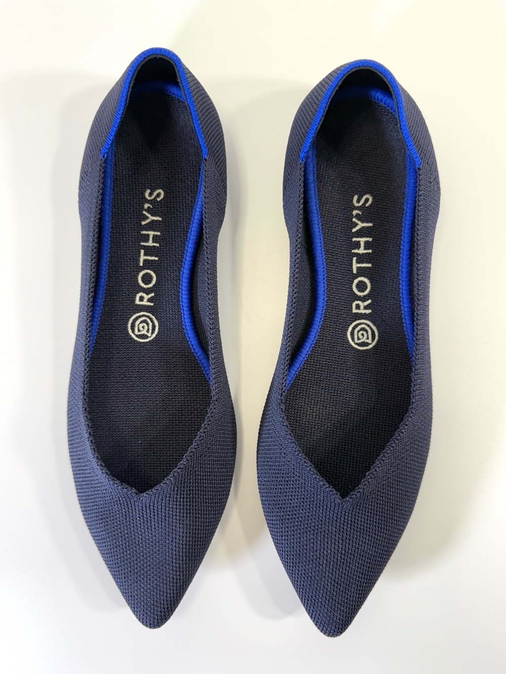 Rothy’s the Point Women’s Flats in Navy - Picture 2 of 12